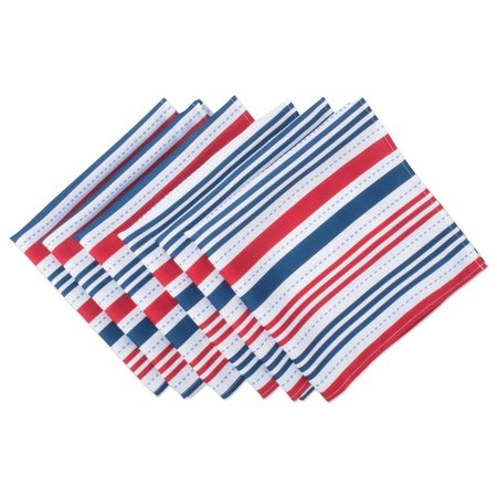 DESIGN IMPORTS 20 x 20 in. Patriotic Stripe Outdoor Napkin CAMZ37514